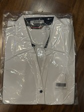 Women  s Tuxedo Style Button Up White Shirt   New And Unopened    