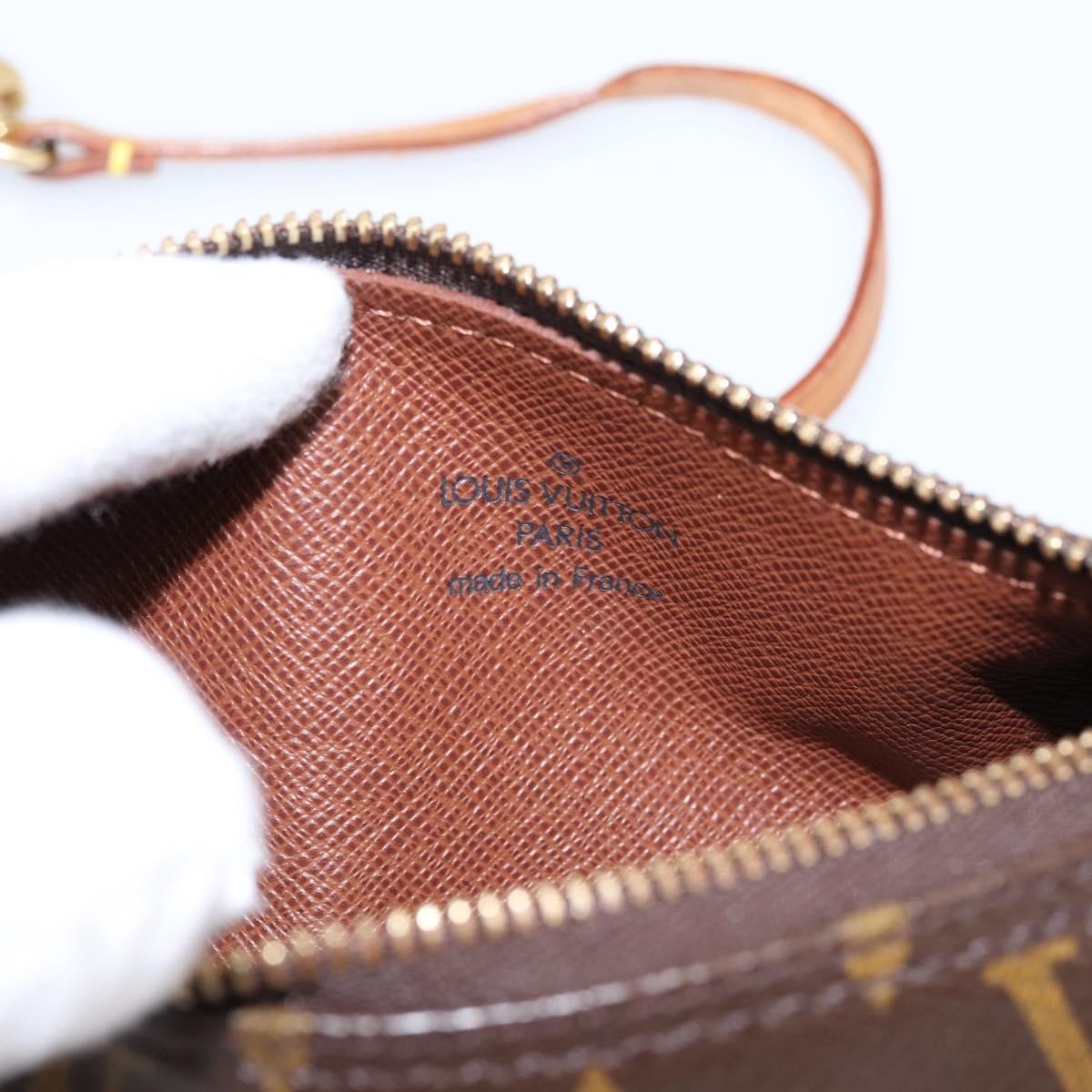 LOUIS VUITTON Monogram Papillon Pouch LV Auth BA15340 — image 11