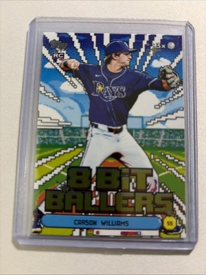 2026 Topps Series 1 8 Bit Ballers 8B-23 Carson Williams Tampa Bay Rays Rookie