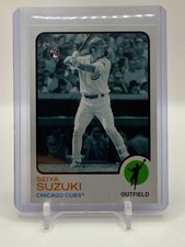 2022 Topps Heritage High Number Seiya Suzuki RC #505 Black & White B&W SP Cubs