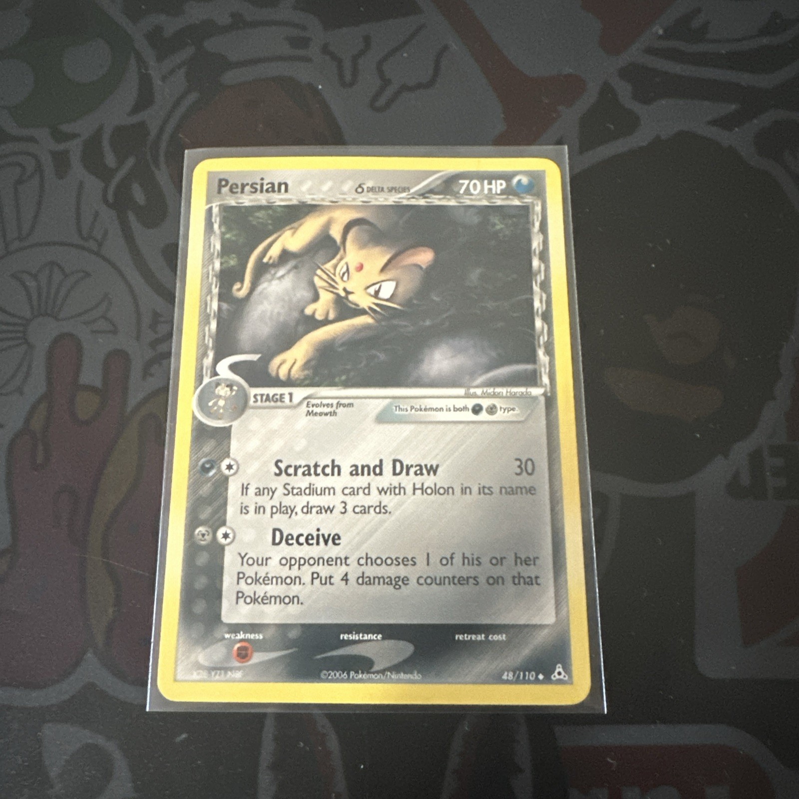 Persian 48/110 EX Holon Phantoms - Uncommon Pokemon Card - NM/Mint