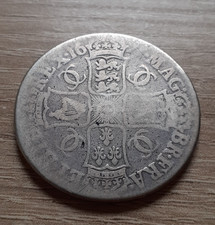 1671 Charles II Silver Crown Coin.