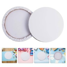 2 Pcs Blank Canvas for Painting Framed with Wood Artists Canvases