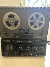 Vintage PHILIPS N4504 Reel to Reel Tape Deck Recorder Player POWERS ON