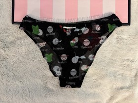 LA PERLA VINTAGE 90s LINGERIE SET LACE BRA & PANTY BLACK SWEET TREATS NWT M/34