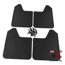4Pcs Car Mud Flaps Universal Fit Black Color