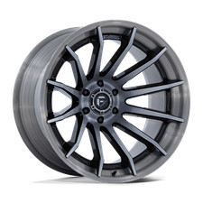 22x10 Fuel Fc403 Burn Gloss Black W Brushed Gray Forged Wheel 6x5.5 -18mm