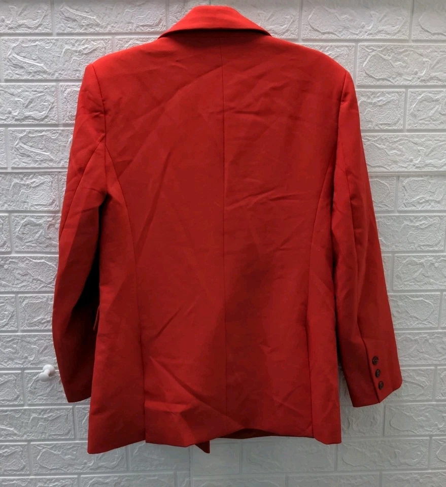 Blazer usado French Connection doble pecho etiqueta pico talla S Foto 3 de 4