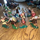 Vintage 1963 Marx Warriors of the World Viking /roman Figures x 12 rare