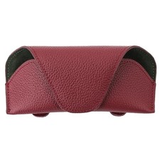 Magnetic Sunglass Holder for Car Visor Clip, Leather Car Glasses Holder, 02-red