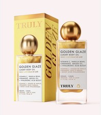 Truly Golden Glaze Luxury Body Oil Vegan Hyaluronic Acid Boost, 3.1 fl oz