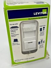 Leviton IP710-DLZ Illumatech 0-10V Slide Dimmer w/ Locator Light White/Ivory