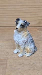 Australian Shepherd Mini Hand Painted Figurine