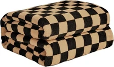 Checkered Flannel Fleece Throw Blanket Soft Cozy Checkerboard ...
