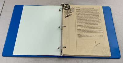 Lot 1980s DC Coming Comics Binder Retailer Catalog Marvel Star Epic Poster Book