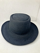 Vintage Resistol The Dealer 4X Beaver Hat Men  s Size 7 1/4 Black
