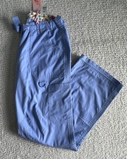 Koi Scrub Pants Women  s Sz Medium Regular True Ceil Blue Lindsey Nursing Medical