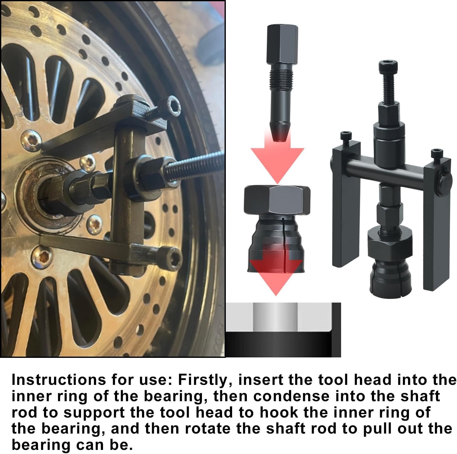 LainKeen 12pcs Motorcycle Blind Inner Bearing Puller Tool Kit, Motorcycle... 