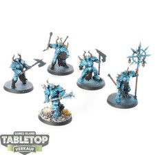 Slaves to Darkness - 5x Chaos Chosen - teilweise bemalt