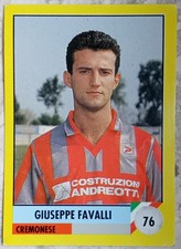 Figurina Vallardi 1991-92 Il Grande Calcio 92 1992 Giuseppe Favalli Cremonese 76