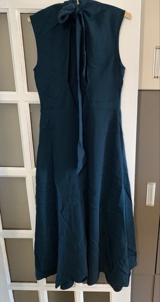 Women Dress Navy Leather 38