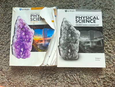 Apologia Exploring Creation Physical Science Course Guide & Answer Key well used