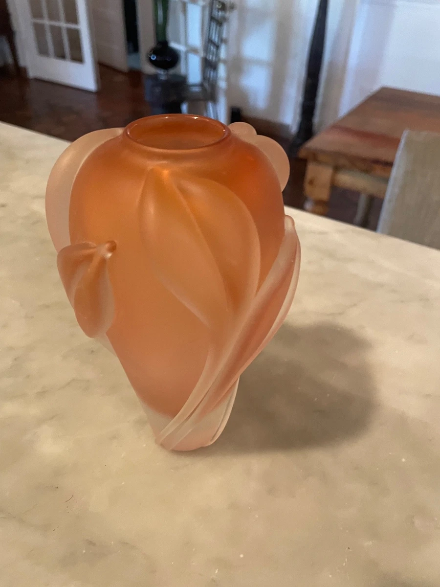 Satin Glass Vase In Antique Glass Vases for sale | eBay