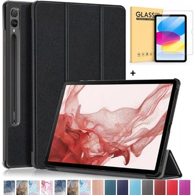 Schutzhülle +Glas 9H für Samsung Galaxy Tab S10/S9 FE/Plus 12.4 Zoll (2024/2023)