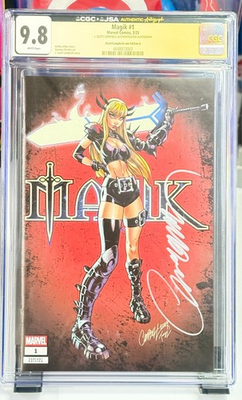 #ad Magik #1 CGC 9.8 JSA J Scott Campbell Signed Ltd 3000 1st Demon Crow Top Pop $149.95