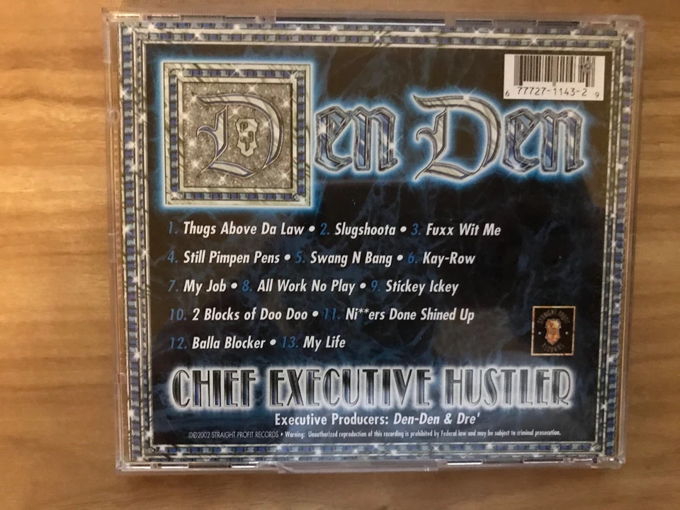 DENDEN Chief Executive Hustler 2002 Like New Youngster DJ Screw Lil Flex Z-Ro Foto 2 de 3