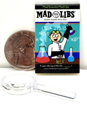 Miniature Mad Scientist Mad Libs World's Greatest Word Game Mini Brands Books
