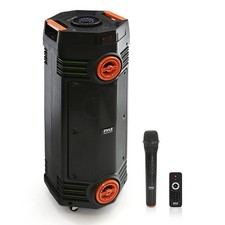 Pyle Portable Bluetooth PA Speaker - 300W Dual 6.5 Rechargeable Multi-color