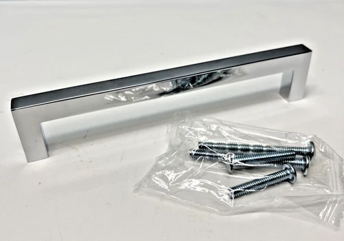 Lot of 3 Elements 625-128PC Stanton Collection 128mm ctc Euro Bar Cabinet Pull - Picture 1 of 10