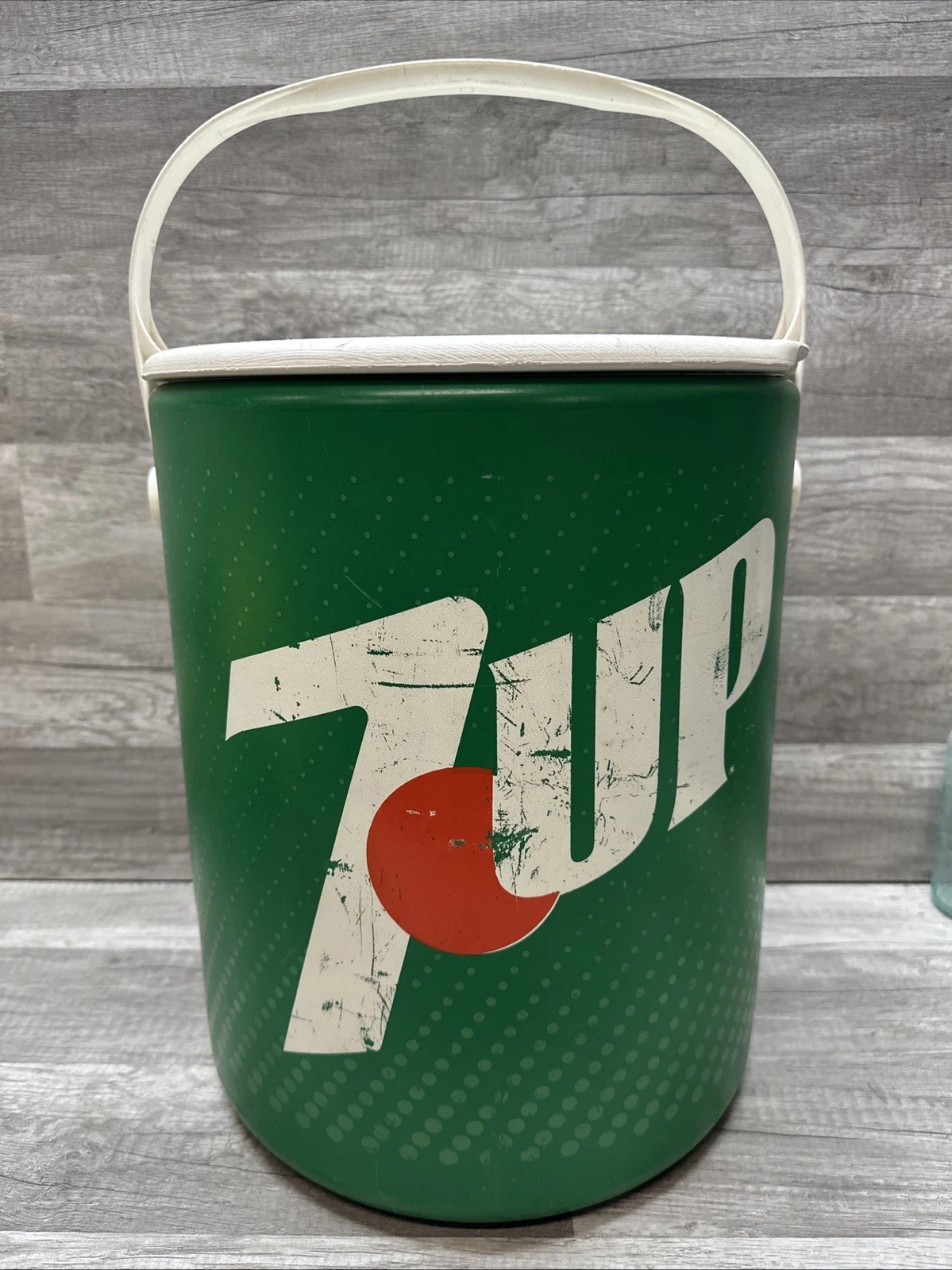 Vintage 7-Up Soda Cooler - Hamilton Skotch - 1970's Camping/Picnic Drink Holder