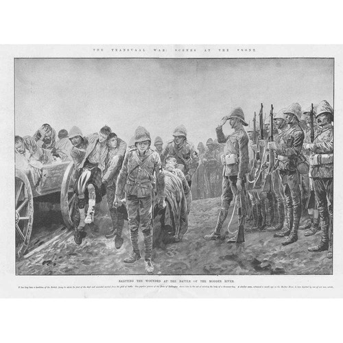 The Christmas Toast in 1709 - Antique Print 1899