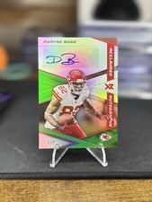 2021 Panini XR Dwayne Bowe Green 5/5 Acclaimed Autographs KC Chiefs