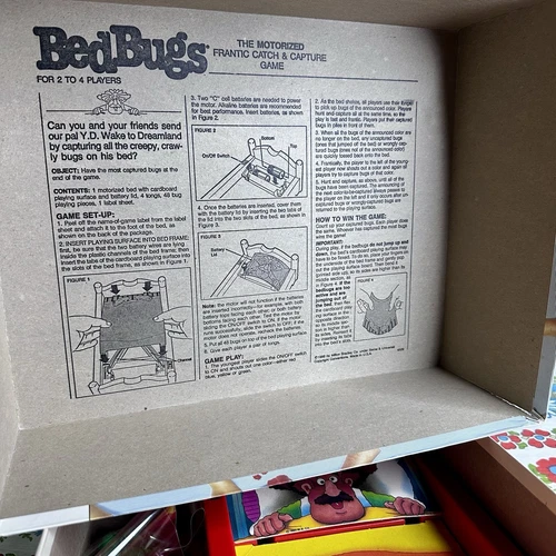 Vintage 1985 BED BUGS Skill Game #4509 Complete & Tested ~ Milton Bradley - Picture 9 of 13
