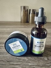 Organic Beard Oil and Balm Set Vegan 