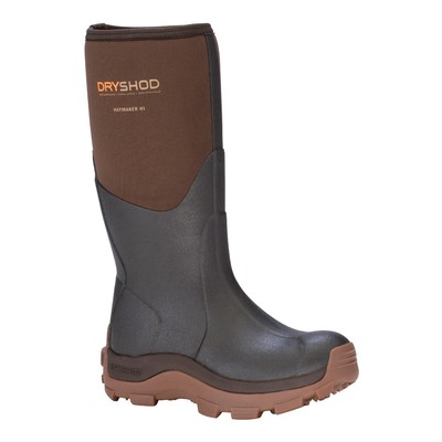 DRYSHOD Women's Haymaker Hi Brown/Peanut Farm Boot (HAY-WH-BR)
