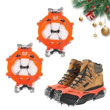Ice Cleats for Shoes and Boots, Lightweight Crampons Anti-Slip Traction Snow Gri