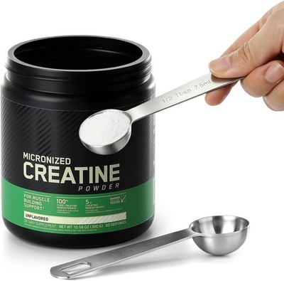 Aieve 5g Creatine Scoop,2 Pa Stainl Steel Measuring Scoops for