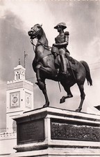 ALGERIA ALGIERS THE STATUE OF THE DUKE OF ORLEANS AND THE PLACE DU GOUV