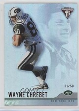 2001 Pacific Private Stock Titanium Red 31/58 Wayne Chrebet #90 s7f