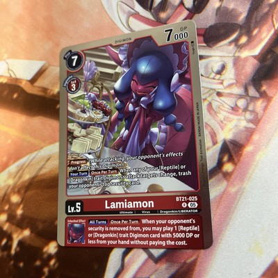 Lamiamon BT21-025 Rare NM World Convergence Digimon TCG | eBay