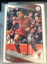 Topps 2025-26 UEFA Club Competitions Rookie Rio Ngumoha #191 Liverpool FC