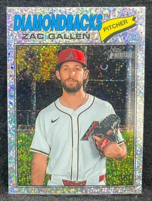 マンハッタナーズ　チェロ弾きマーベリック 2026 Topps Heritage Zac Gallen #254 Chrome Silver Sparkle