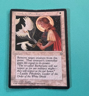Swords to Plowshares - Ice Age - MTG - Magic the Gathering - MP/HP