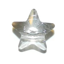 SCS368 Silver Shade 12mm Side-Drill Faceted Crystal Star Swarovski Pendant Bead