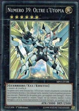 CARTA YU-GI-HO MP15 NUMERO 39: OLTRE L'UTOPIA IT188 SUPER RARA 1°EDIZIONE 