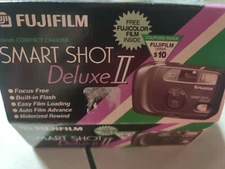Vintage Fujifilm Smart Shot Deluxe II 35mm Point & Shoot Film Camera Motor Drive